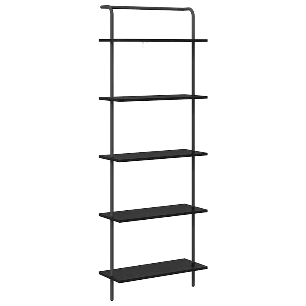 Bücherregal 5 Ebenen 60 x 24 x 168 cm Holzwerkstoff