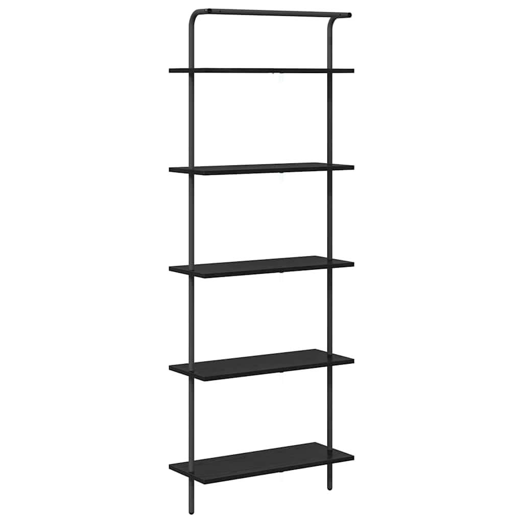 Bücherregal 5 Ebenen 60 x 24 x 168 cm Holzwerkstoff