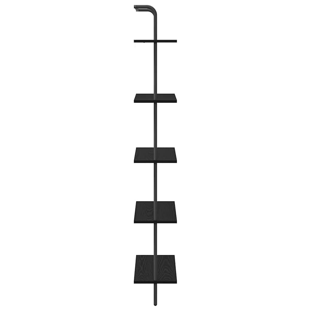 Bücherregal 5 Ebenen 60 x 24 x 168 cm Holzwerkstoff