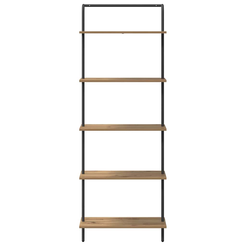 Bücherregal 5 Ebenen 60 x 24 x 168 cm Holzwerkstoff