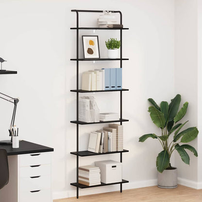 Bücherregal 6 Ebenen 60 x 24 x 203 cm Holzwerkstoff
