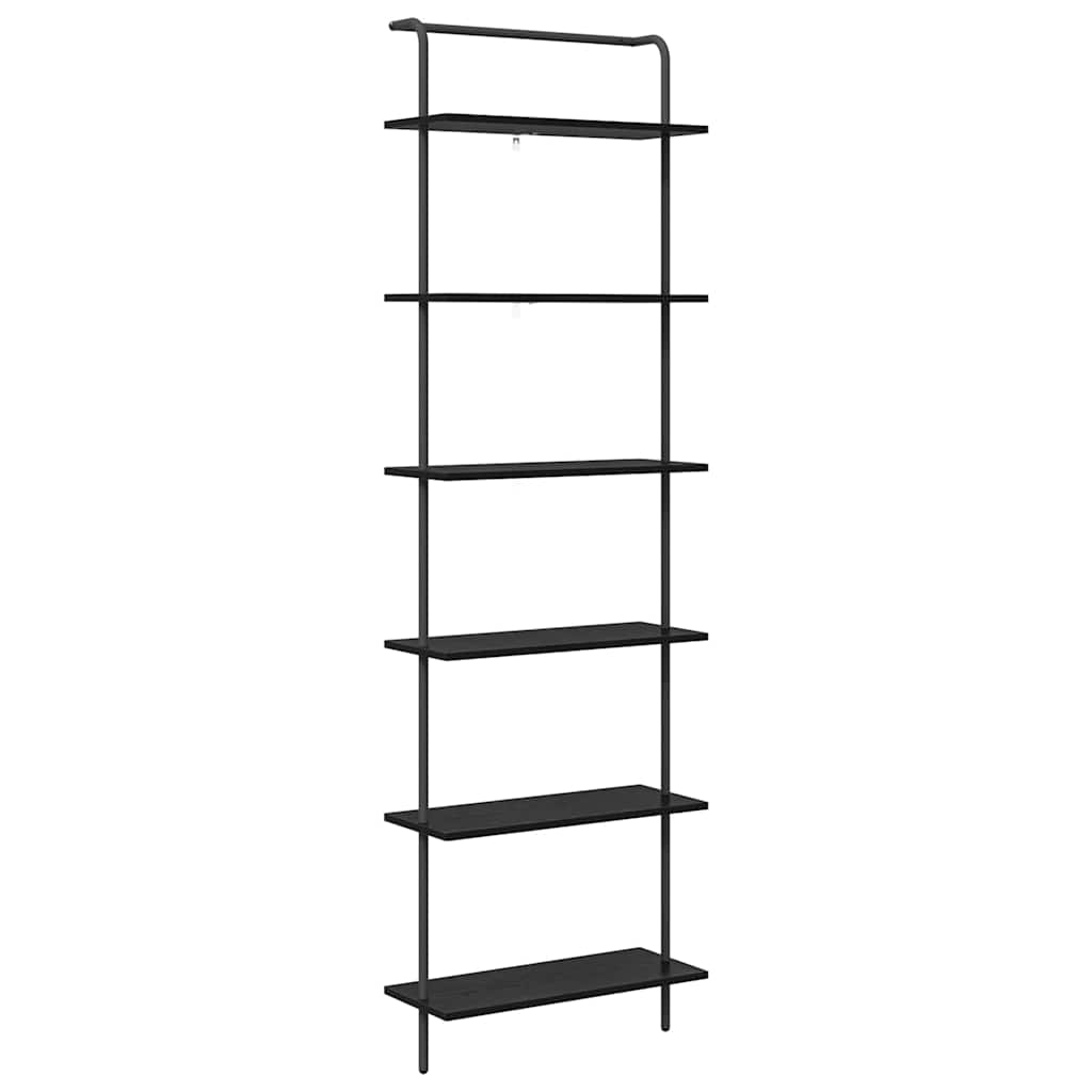 Bücherregal 6 Ebenen 60 x 24 x 203 cm Holzwerkstoff