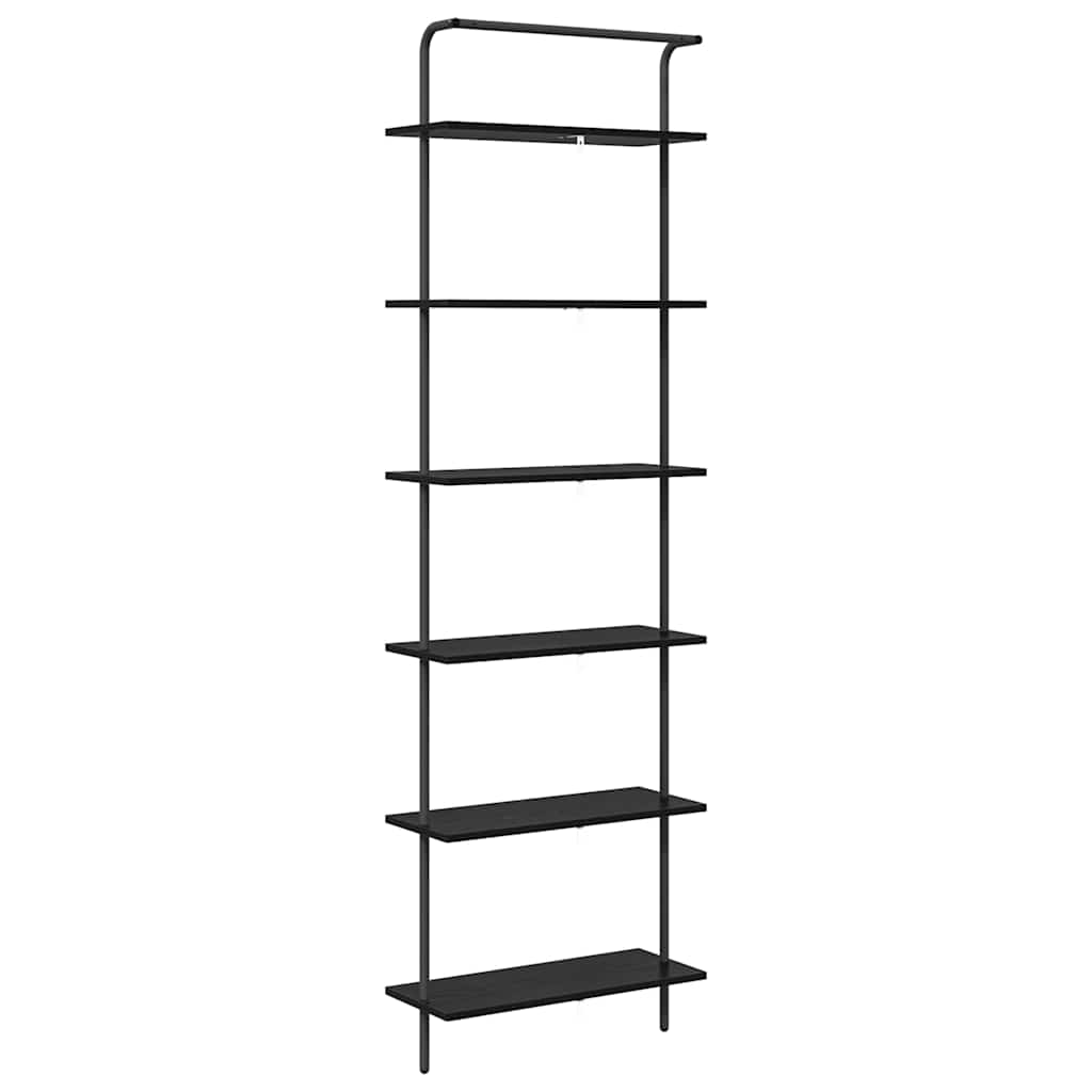 Bücherregal 6 Ebenen 60 x 24 x 203 cm Holzwerkstoff