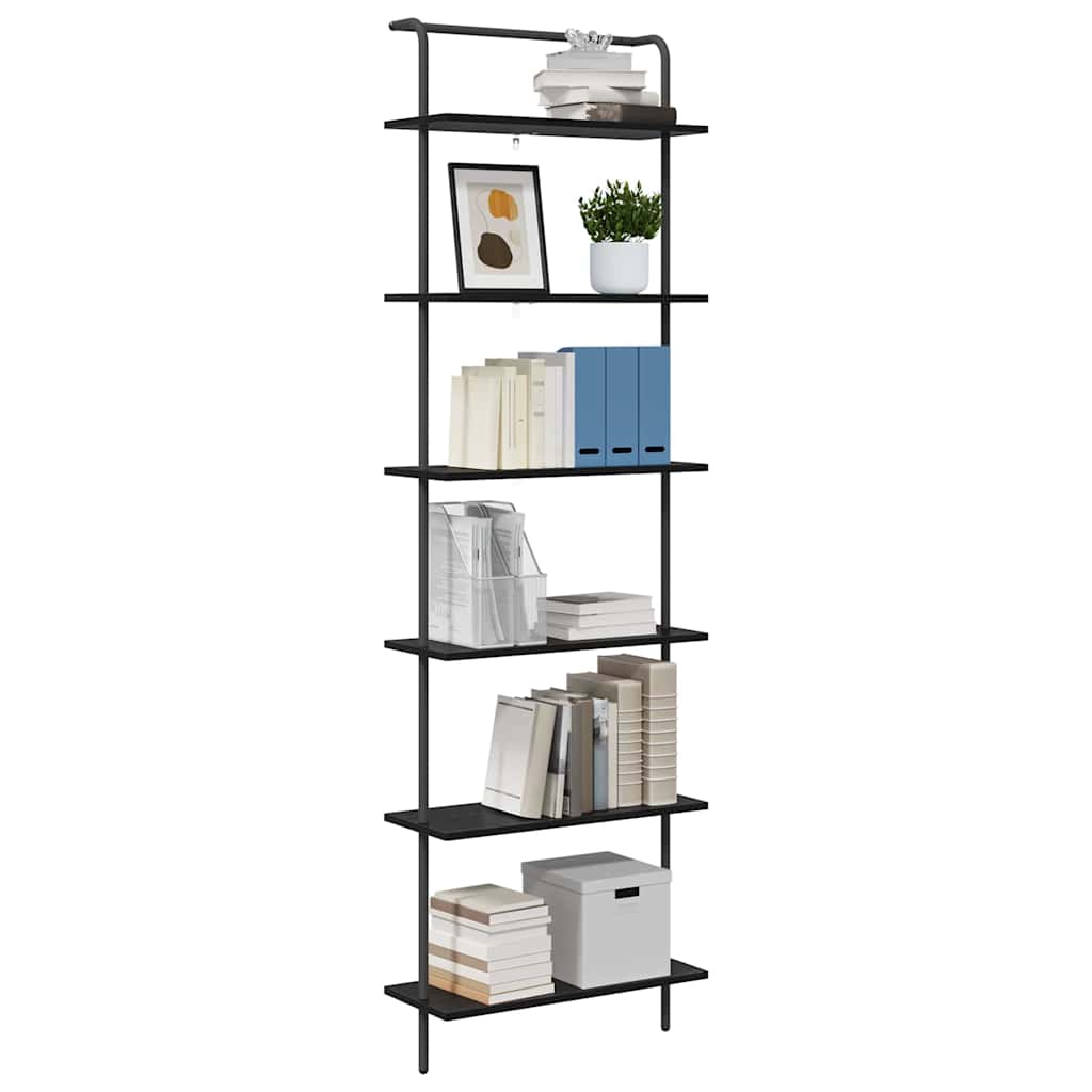 Bücherregal 6 Ebenen 60 x 24 x 203 cm Holzwerkstoff