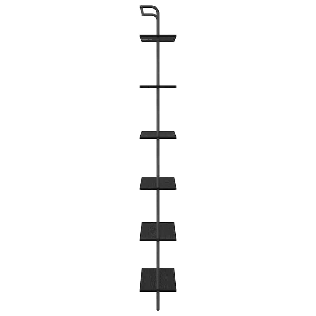 Bücherregal 6 Ebenen 60 x 24 x 203 cm Holzwerkstoff
