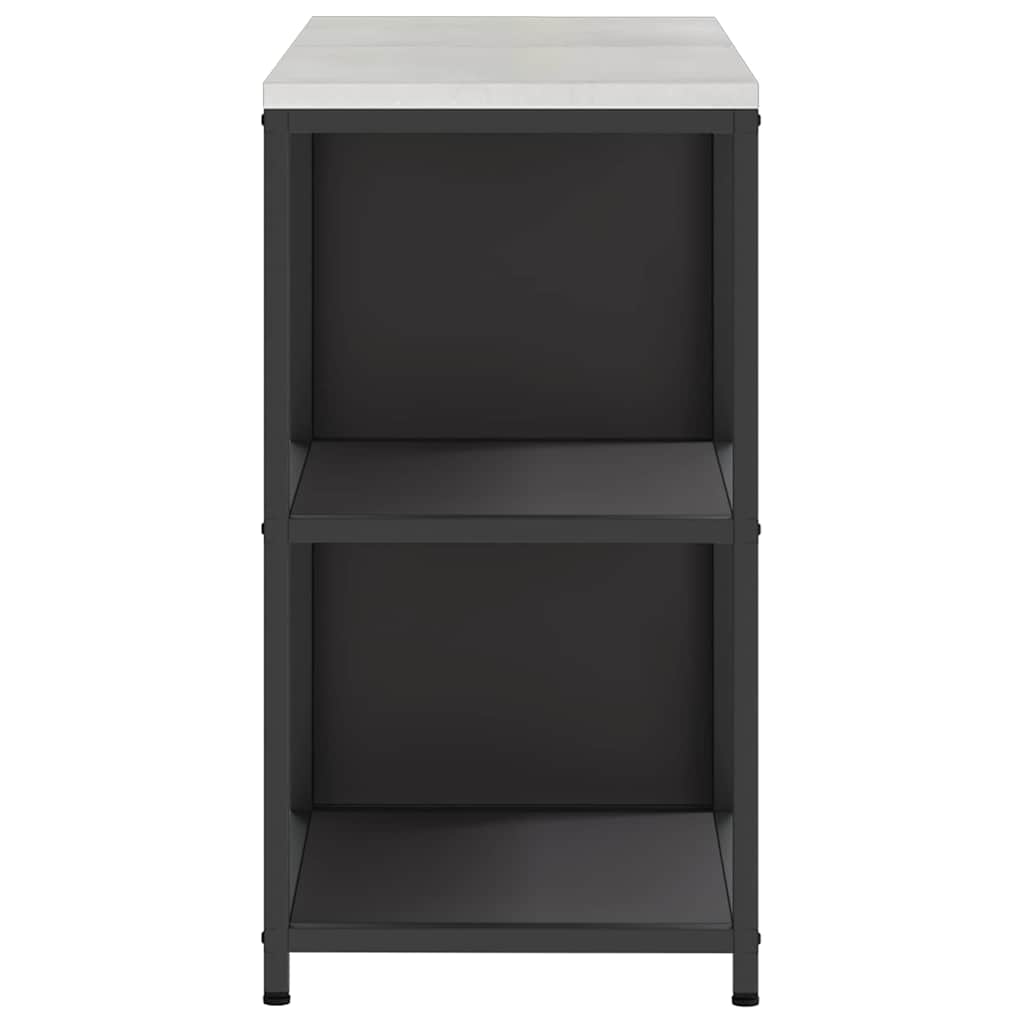 Küchenlager-Set mit Regal 2 pcs Schwarz 150 x 50 x 92 cm