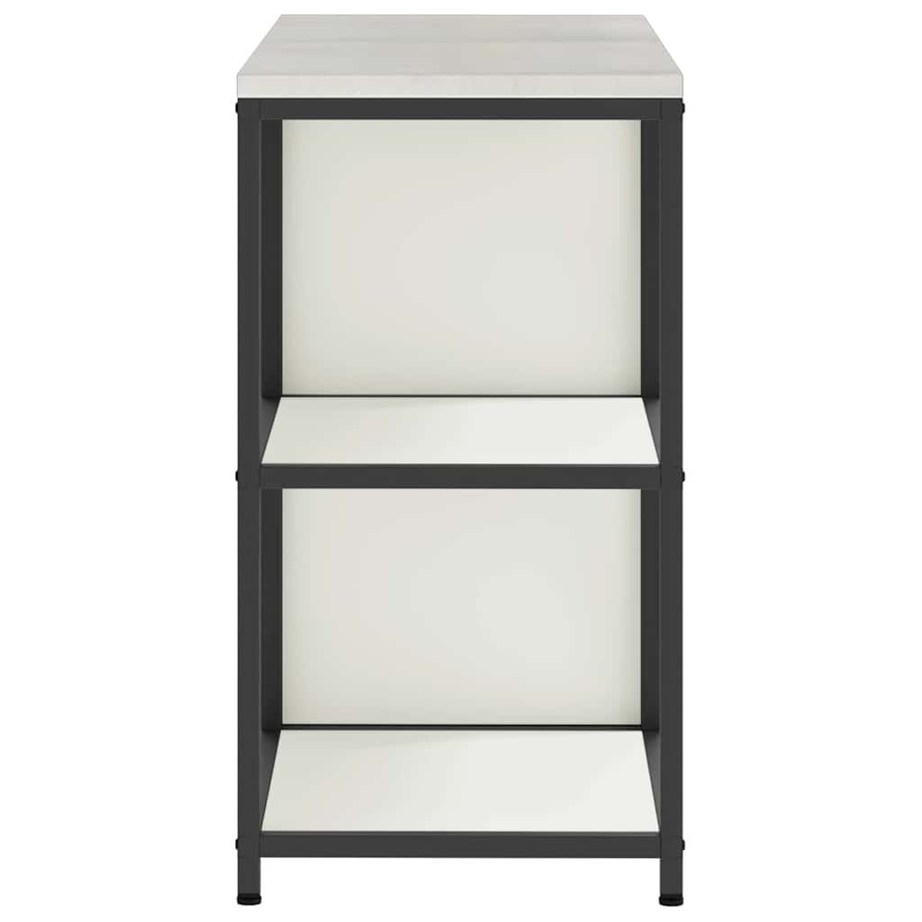 Aufbewahrungsset für die Küche mit Regal 2 pcs Weiß Stahl