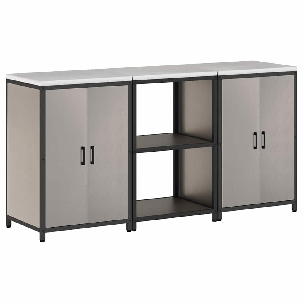 Aufbewahrungsset für die Küche HATTEM 3 pcs Rostig Stahl