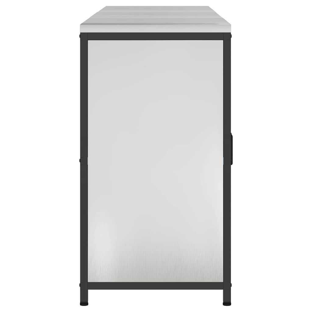 Aufbewahrungsset für die Küche mit Regal 3 pcs Silber Stahl