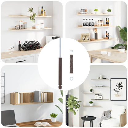Schwebende Regalträger 12 Beige Ø12 x 190 mm Stahl