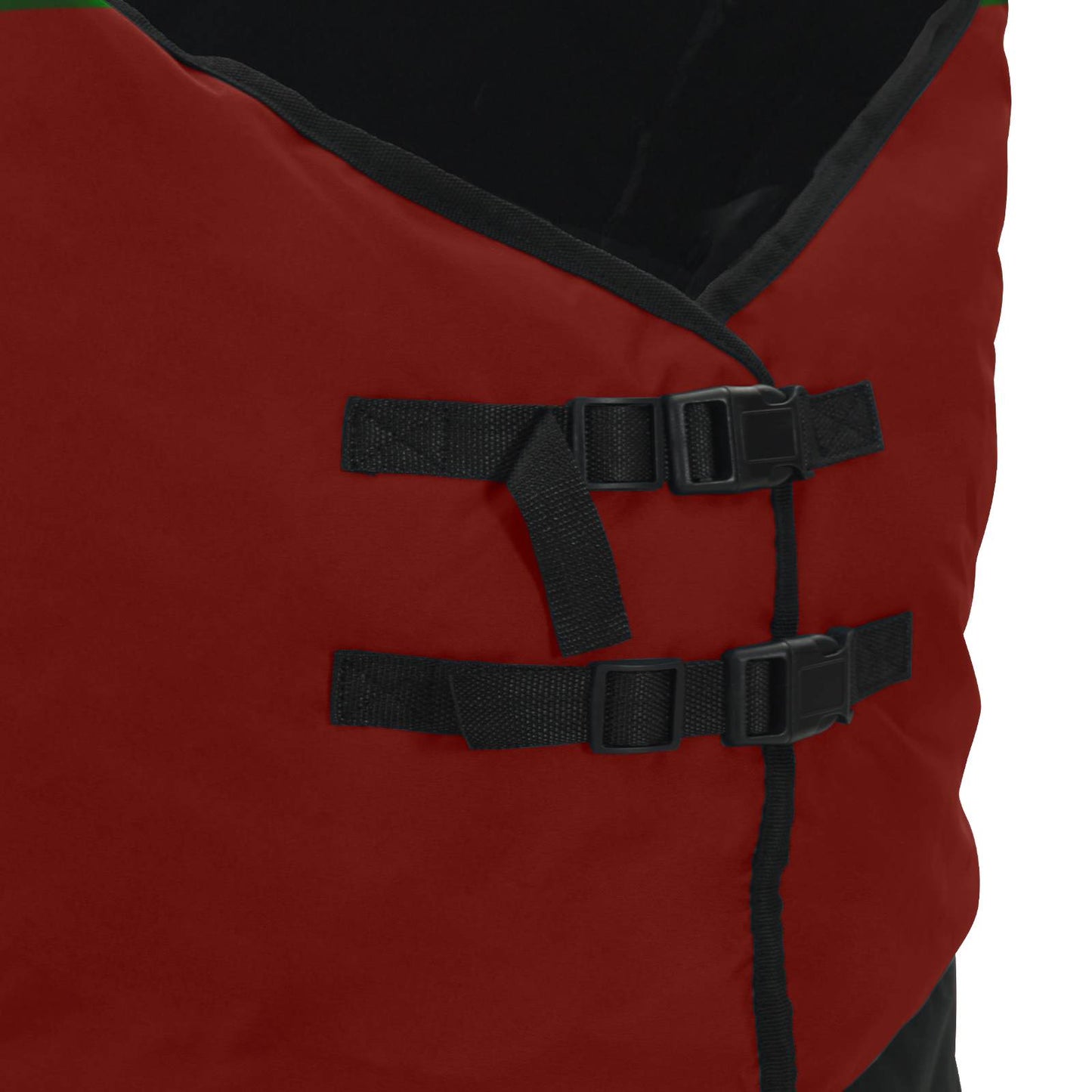 Pferdedecke Bordeaux und Schwarz 85 cm Polyester