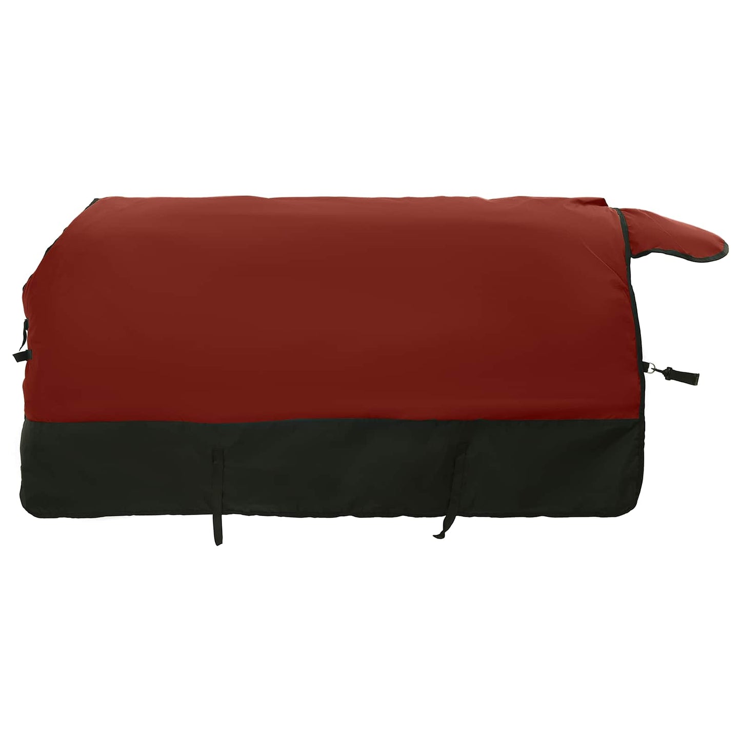 Pferdedecke Bordeaux und Schwarz 145 cm Polyester
