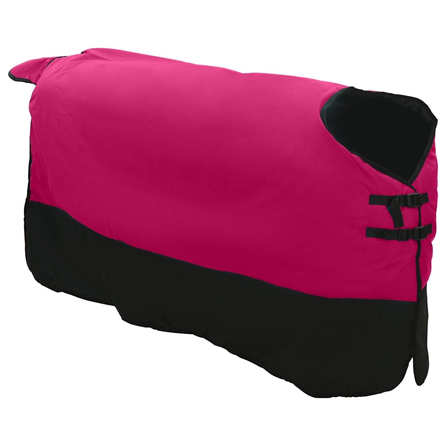 Pferdedecke Rosa und Schwarz 115 cm Polyester