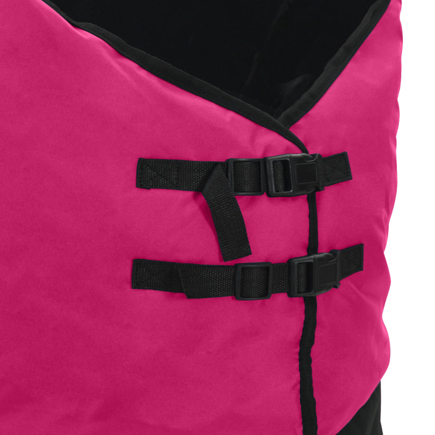 Pferdedecke Rosa und Schwarz 125 cm Polyester