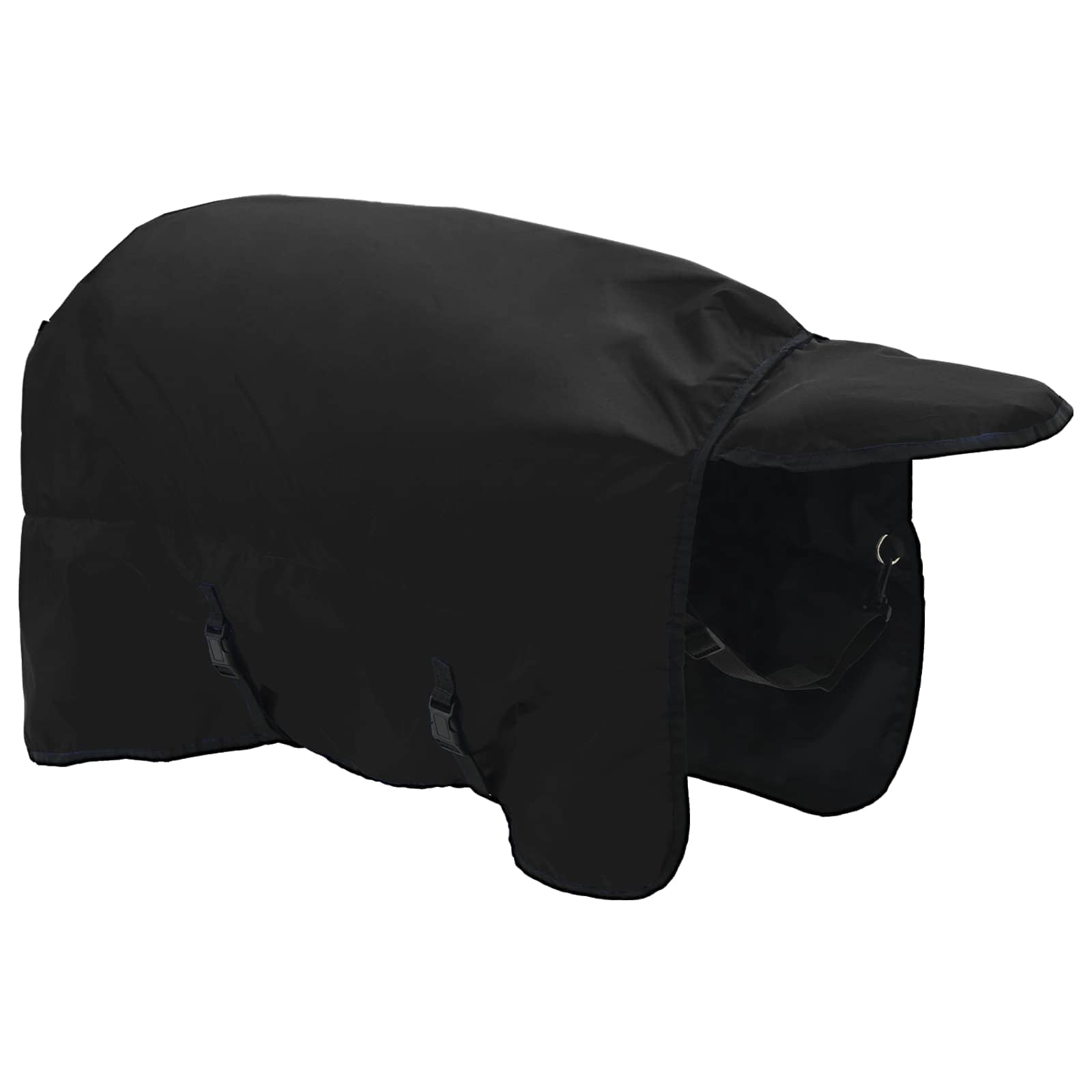 Pferdedecke Voll Schwarz 165 cm Polyester