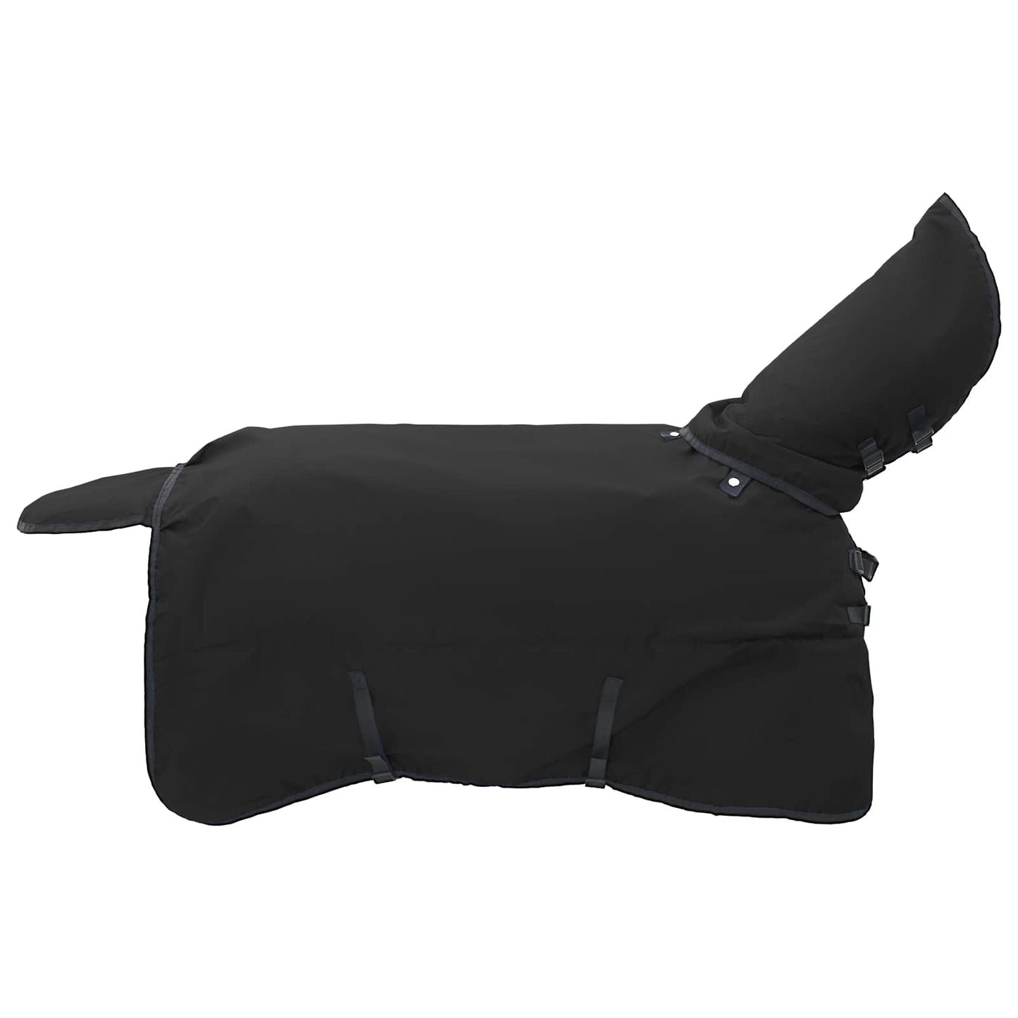 Pferdedecke Voll Schwarz 145 cm Polyester