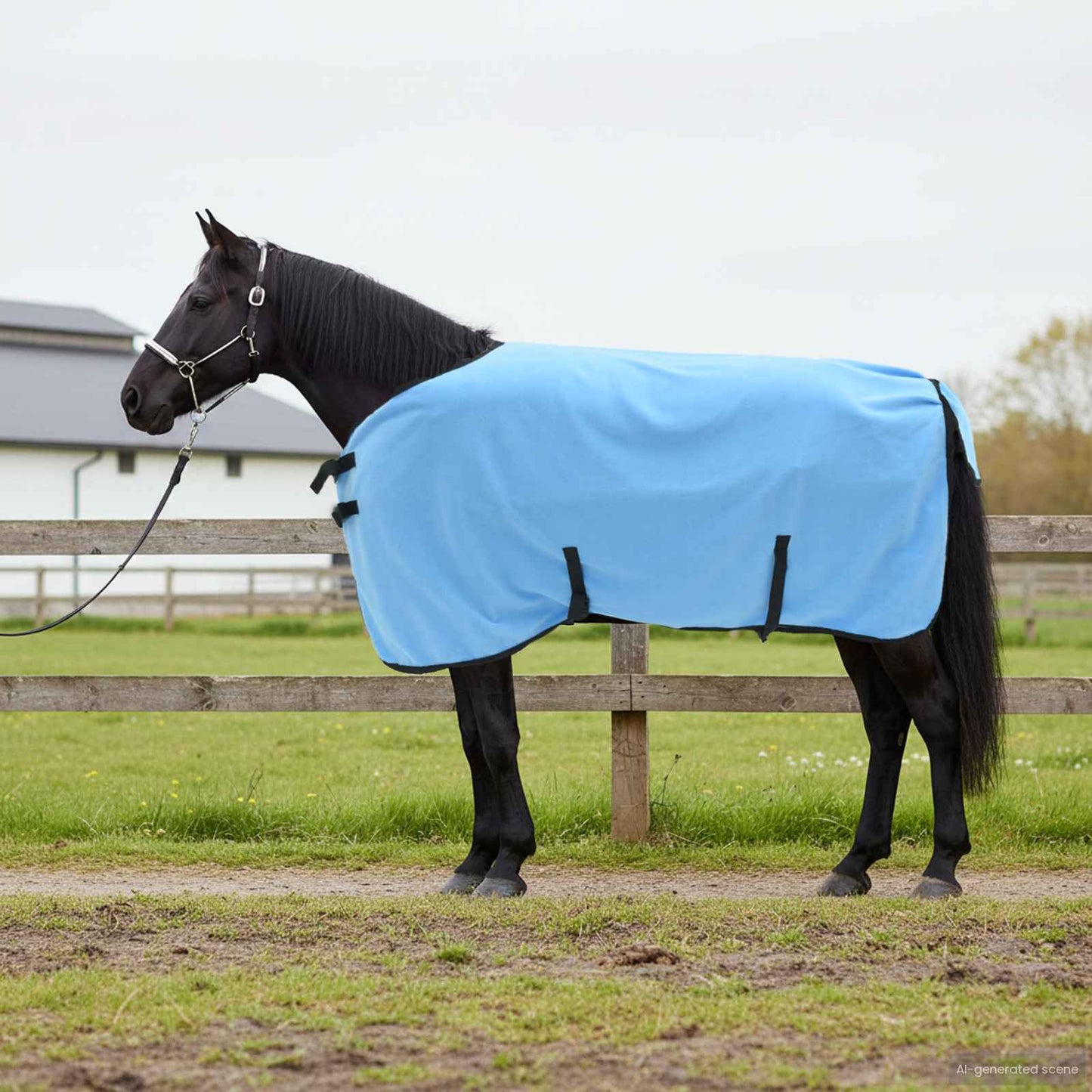 Pferdedecke Volles Aqua 85 cm Polyester-Fleece