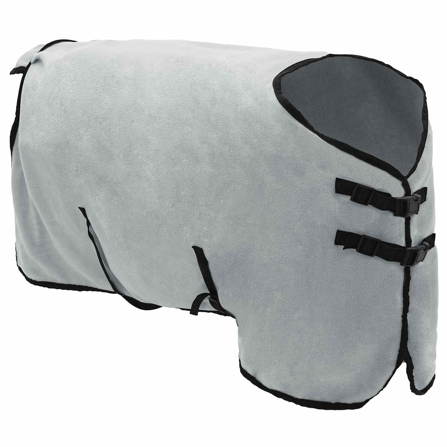 Pferdedecke Hellgrau und Rosa 115 cm Polyester-Fleece