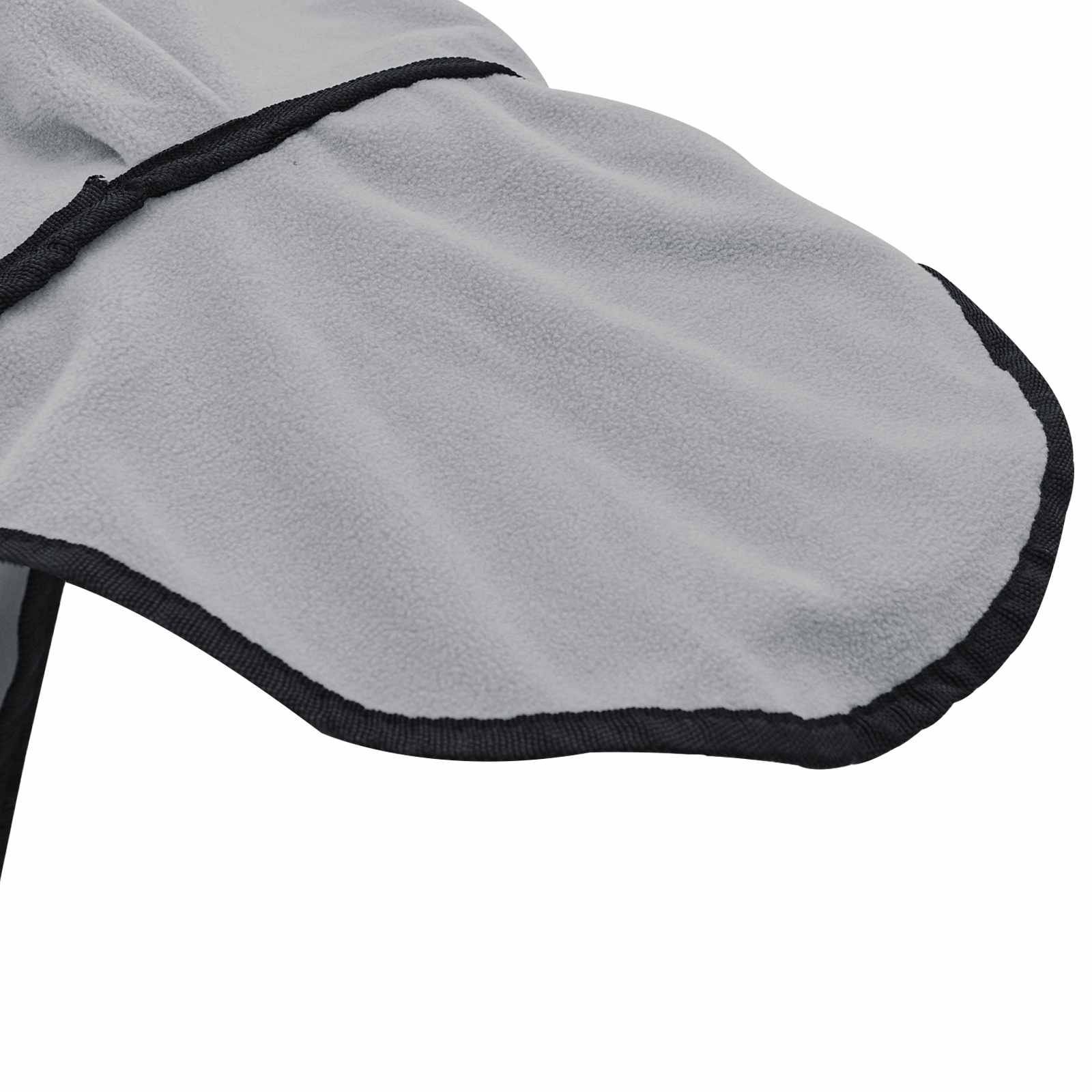 Pferdedecke Hellgrau und Rosa 135 cm Polyester-Fleece