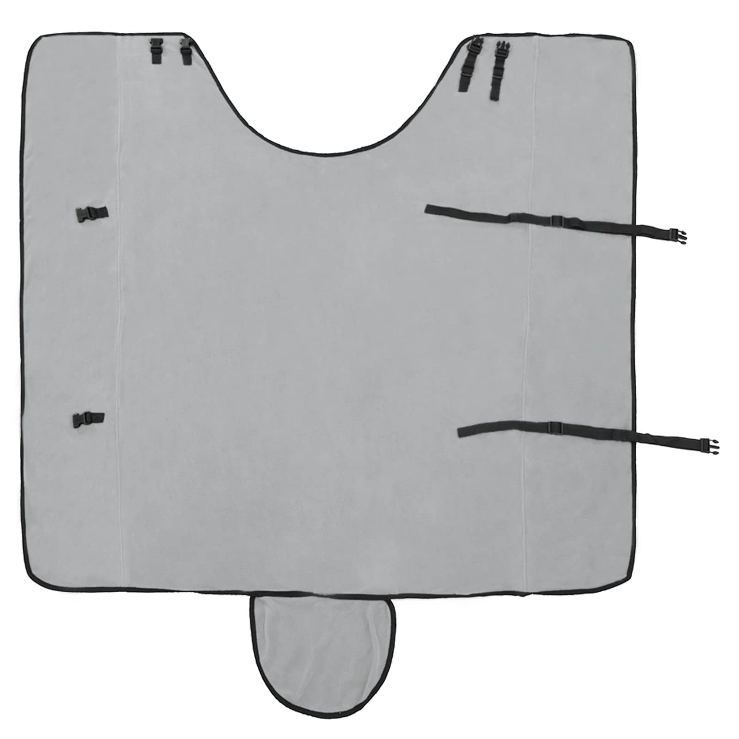 Pferdedecke Hellgrau und Rosa 145 cm Polyester-Fleece