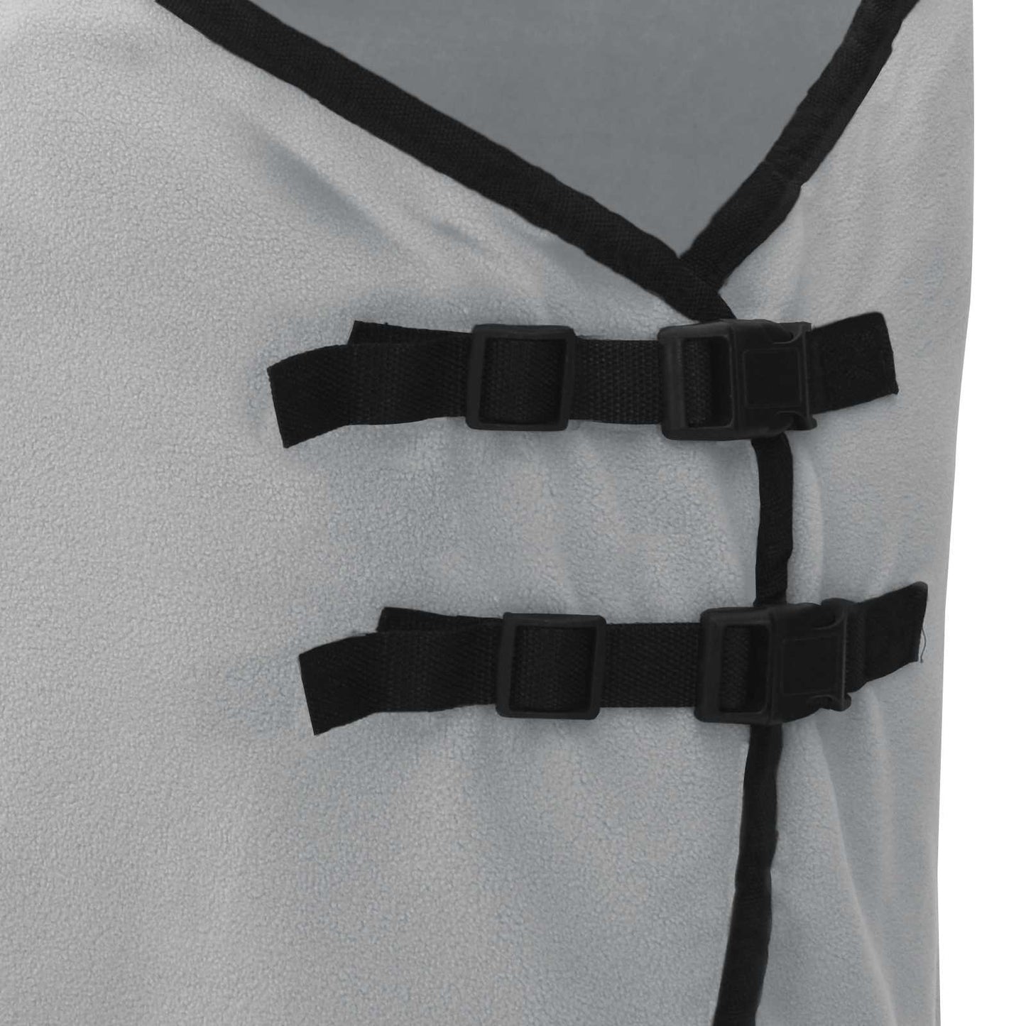 Pferdedecke Hellgrau und Rosa 155 cm Polyester-Fleece