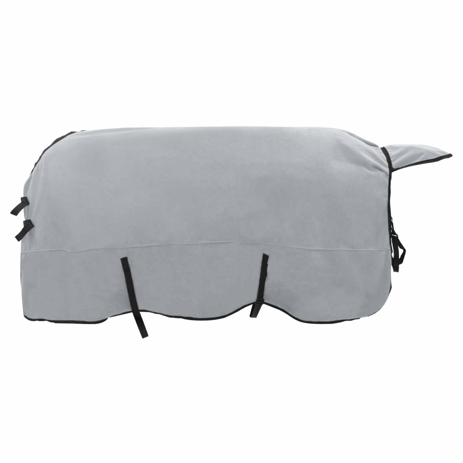 Pferdedecke Hellgrau und Rosa 155 cm Polyester-Fleece