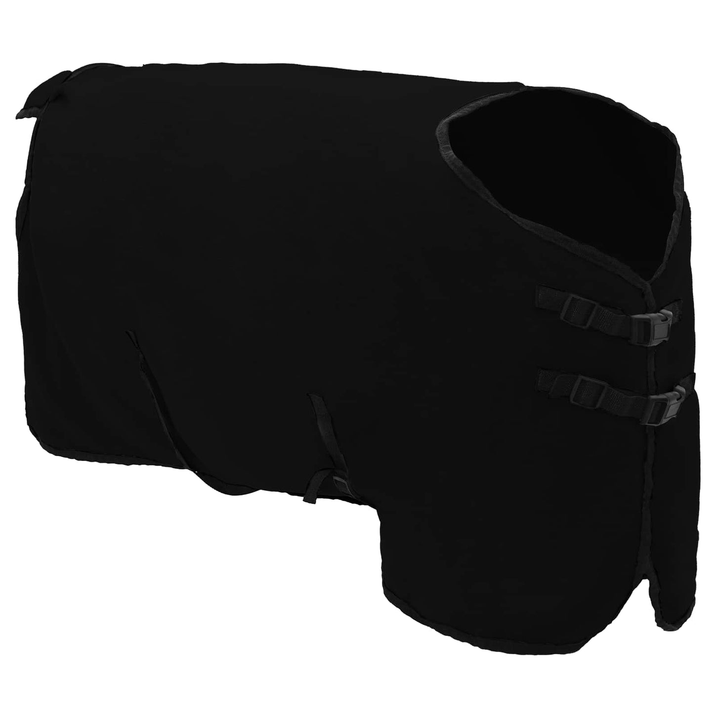 Pferdedecke Schwarz 95 cm Polyester-Fleece