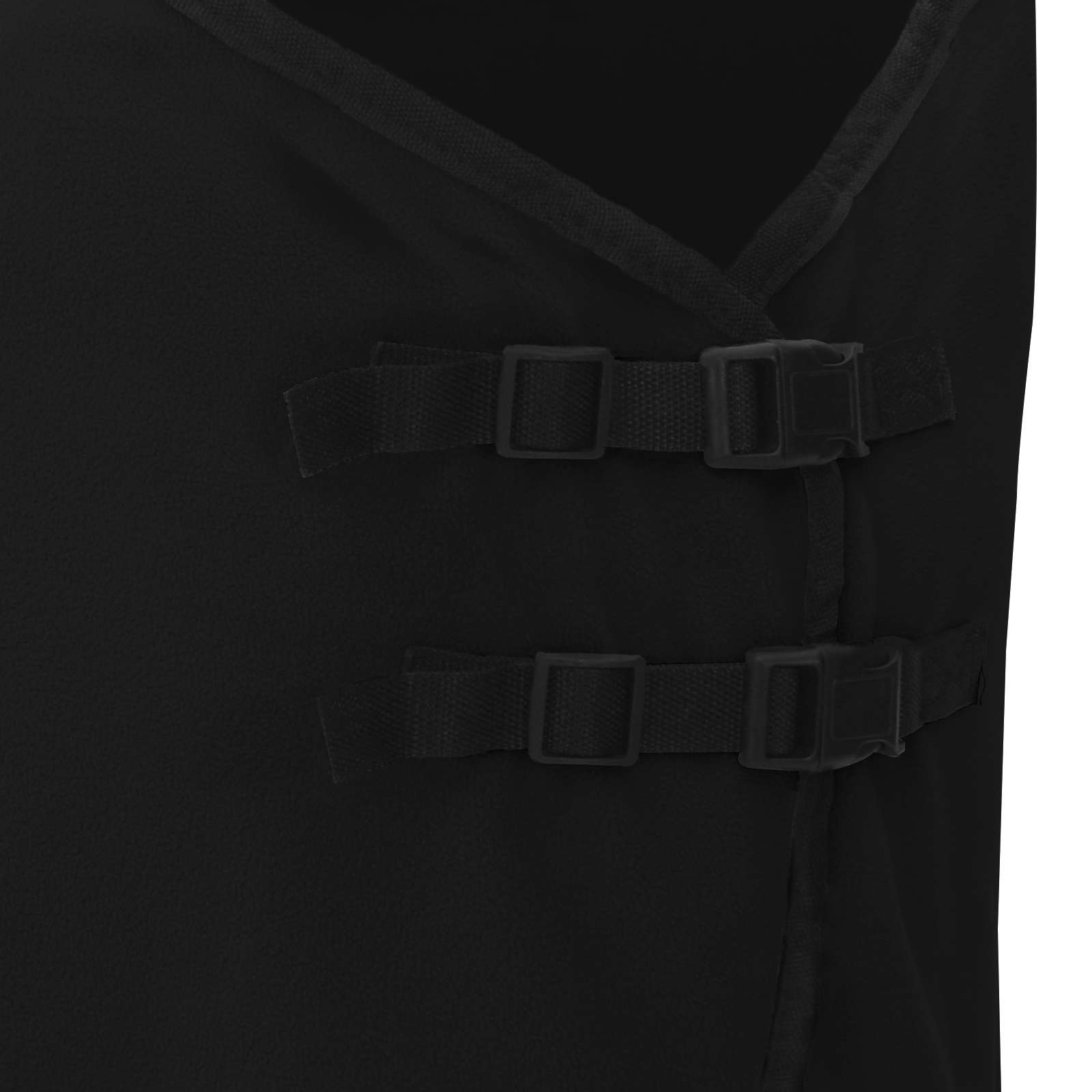 Pferdedecke Schwarz 105 cm Polyester-Fleece
