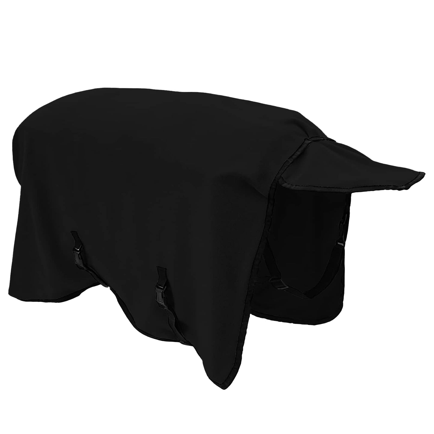Pferdedecke Schwarz 105 cm Polyester-Fleece