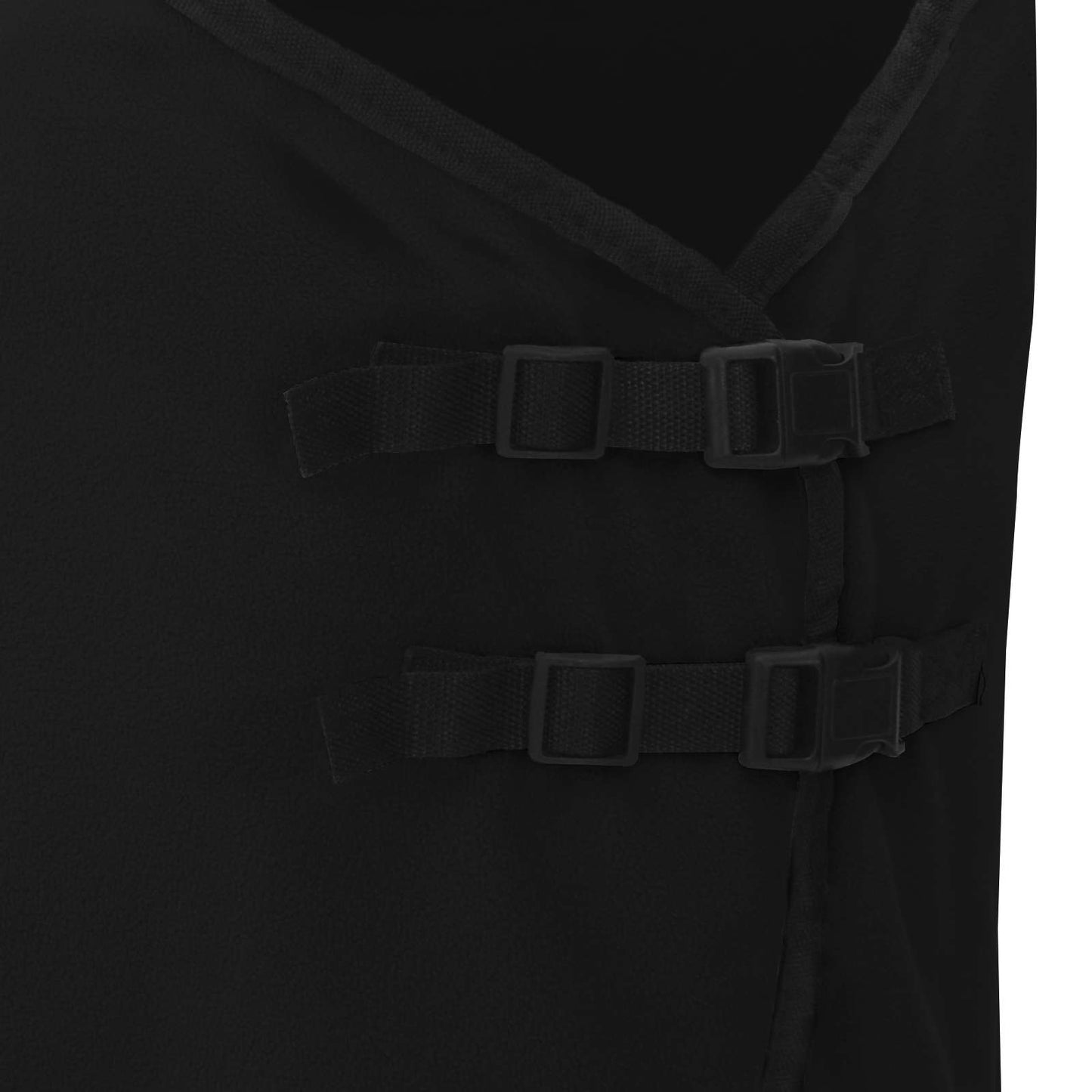 Pferdedecke Schwarz 115 cm Polyester-Fleece