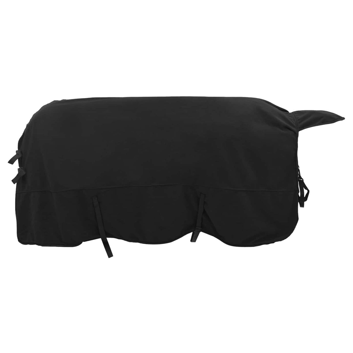Pferdedecke Schwarz 125 cm Polyester-Fleece