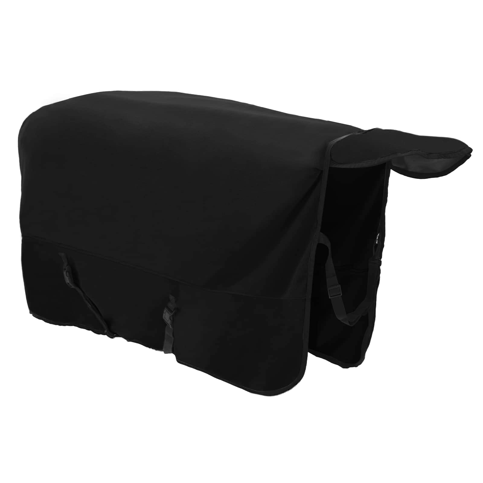 Pferdedecke Schwarz 125 cm Polyester-Fleece