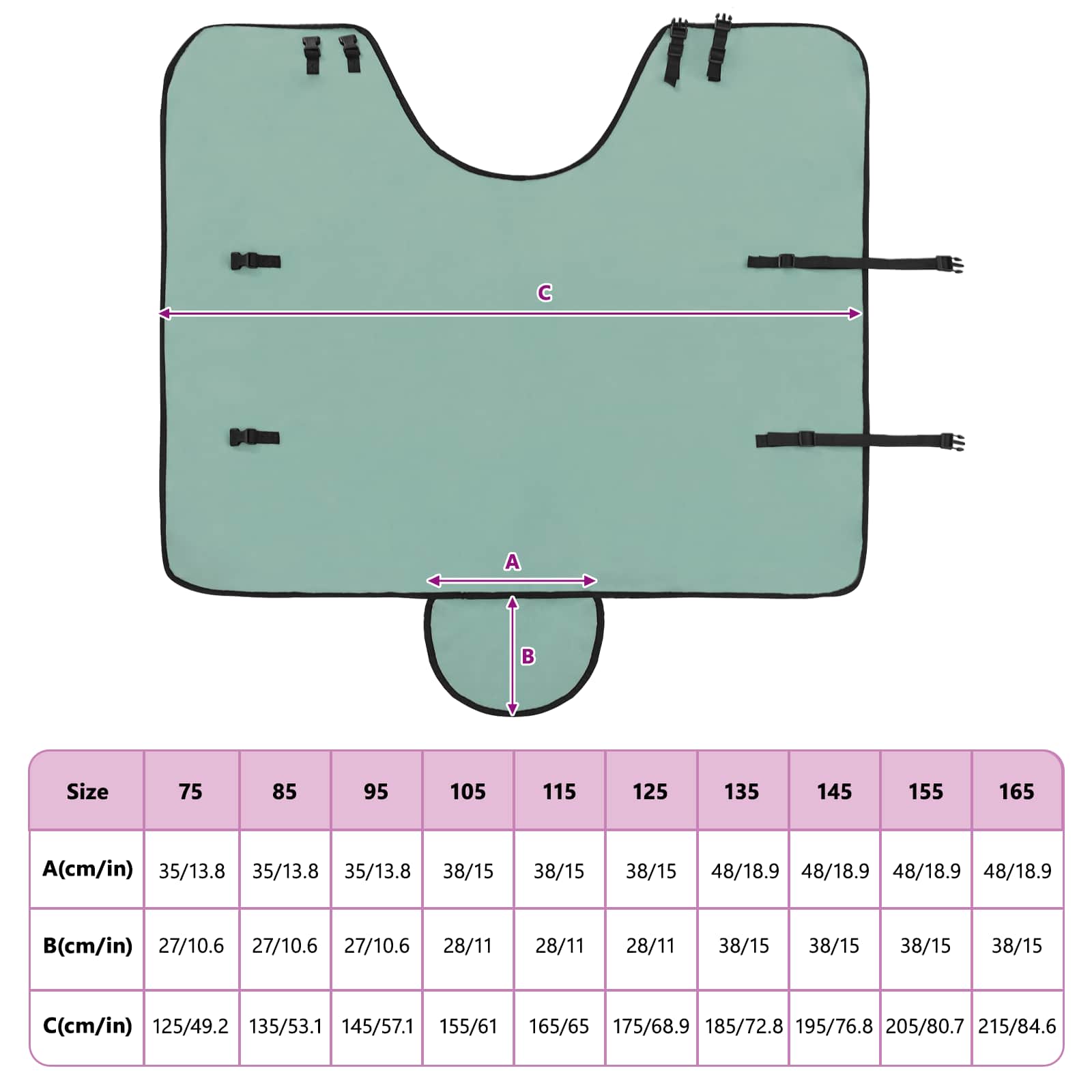 Pferdedecke Sondergrün 115 cm Polyester-Fleece