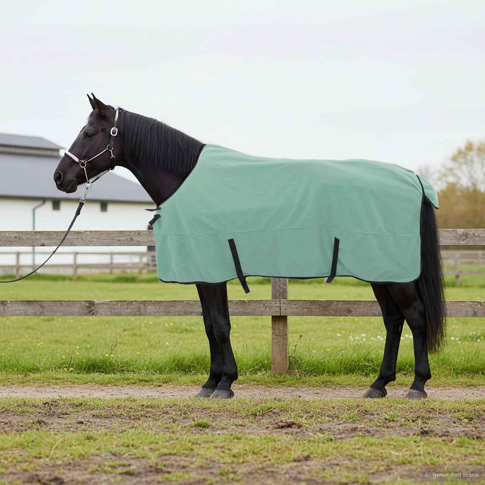 Pferdedecke Sondergrün 135 cm Polyester-Fleece