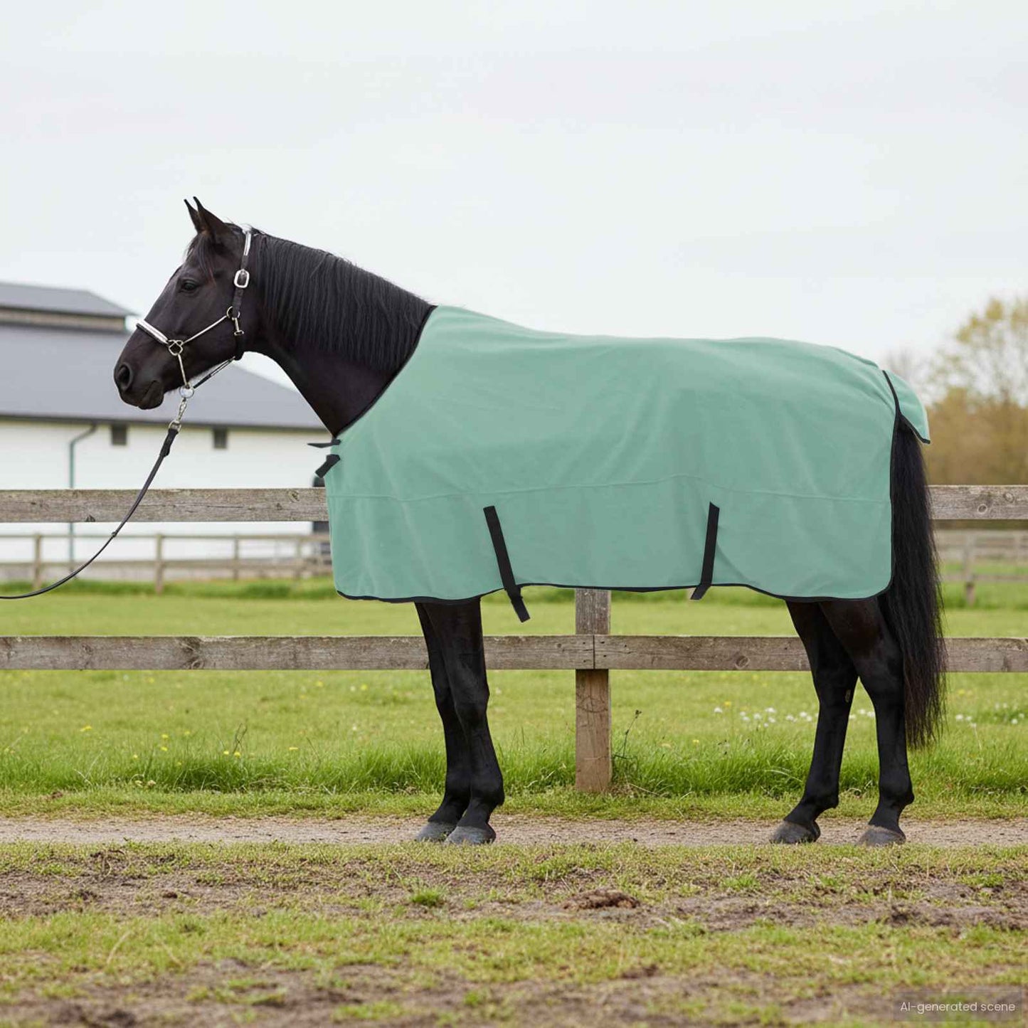 Pferdedecke Sondergrün 155 cm Polyester-Fleece