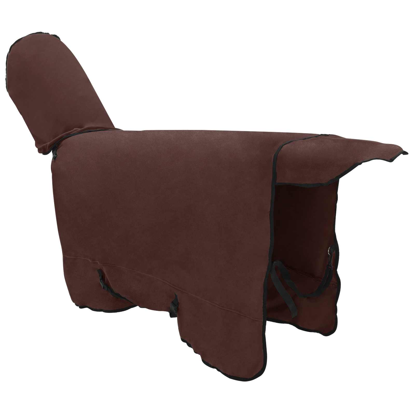 Pferdedecke Volles Dunkelbraun 155 cm Polyester-Fleece