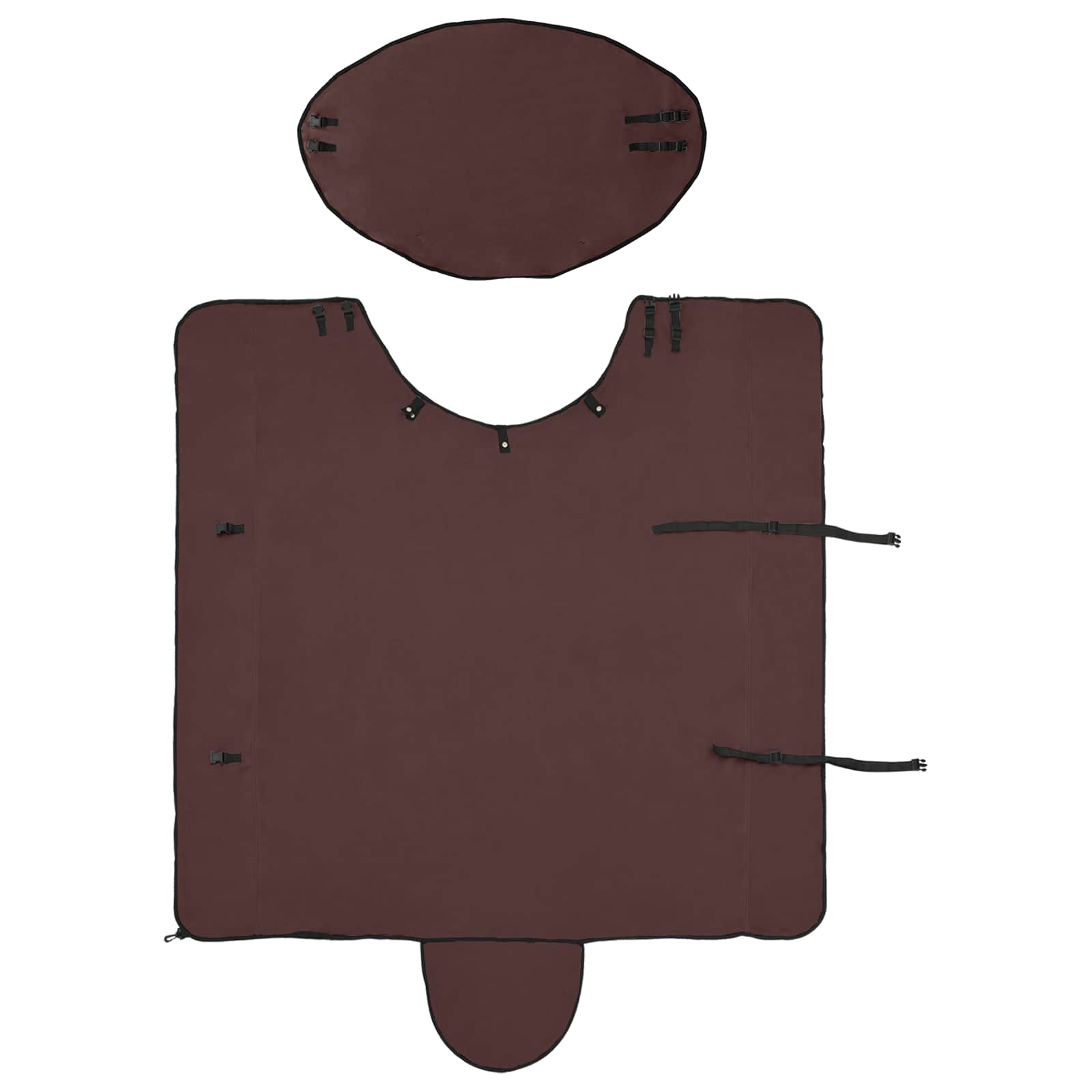 Pferdedecke Volles Dunkelbraun 155 cm Polyester-Fleece