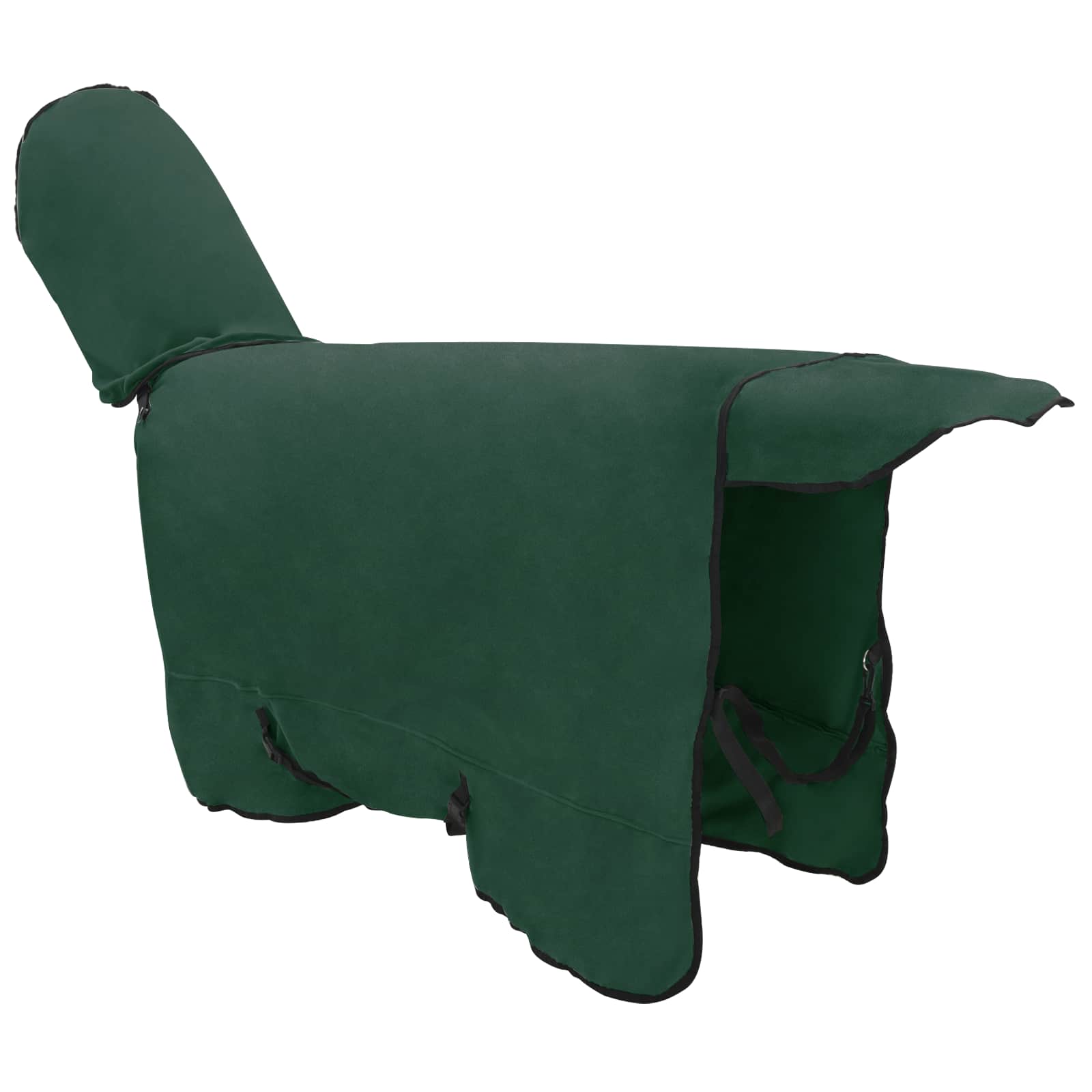 Pferdedecke Dunkelgrün 135 cm Polyester-Fleece