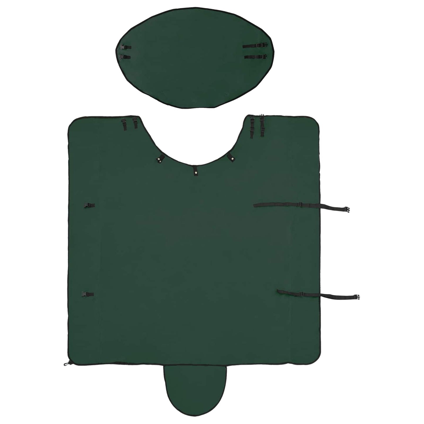 Pferdedecke Dunkelgrün 145 cm Polyester-Fleece