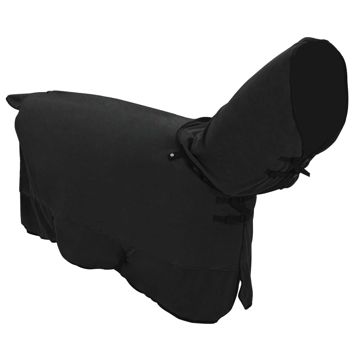 Pferdedecke Schwarz 135 cm Polyester-Fleece