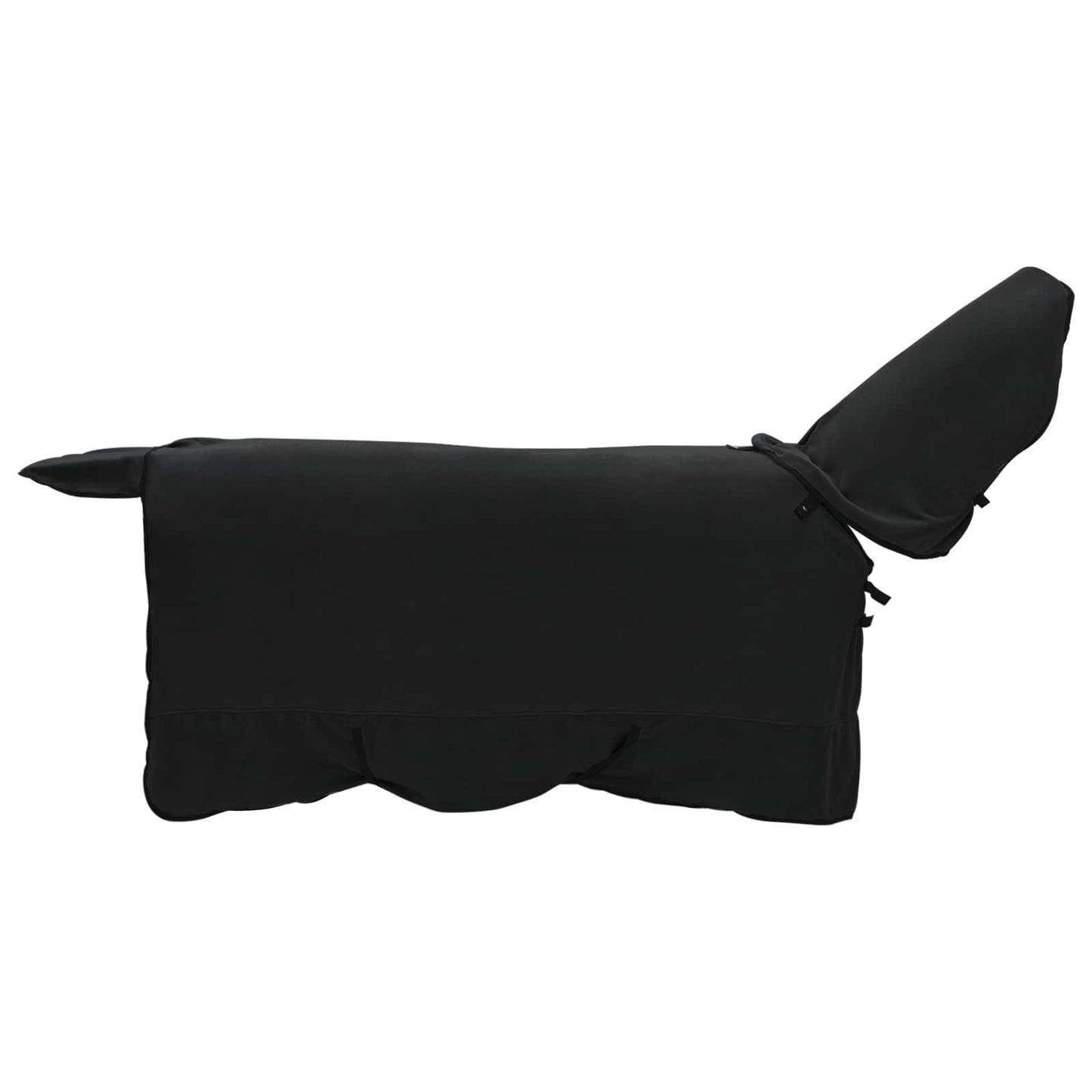 Pferdedecke Schwarz 155 cm Polyester-Fleece
