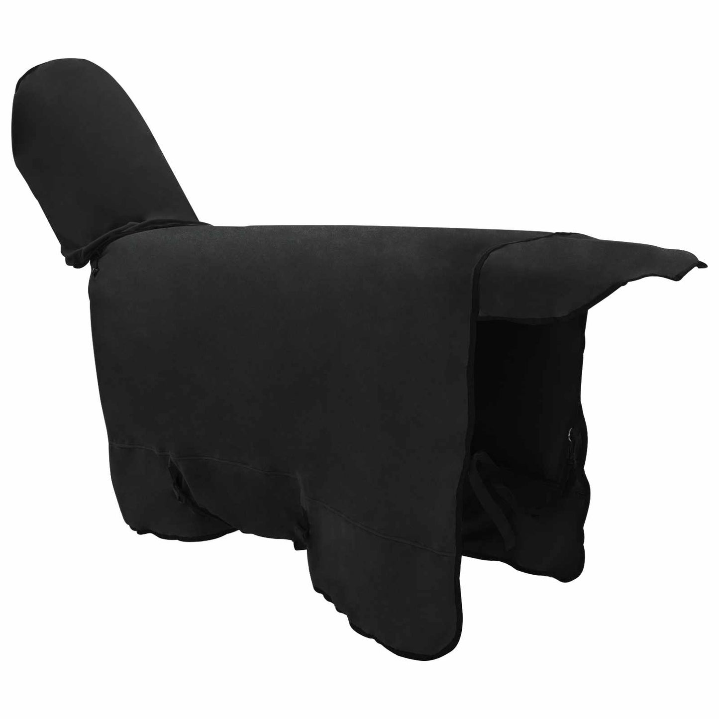 Pferdedecke Schwarz 155 cm Polyester-Fleece