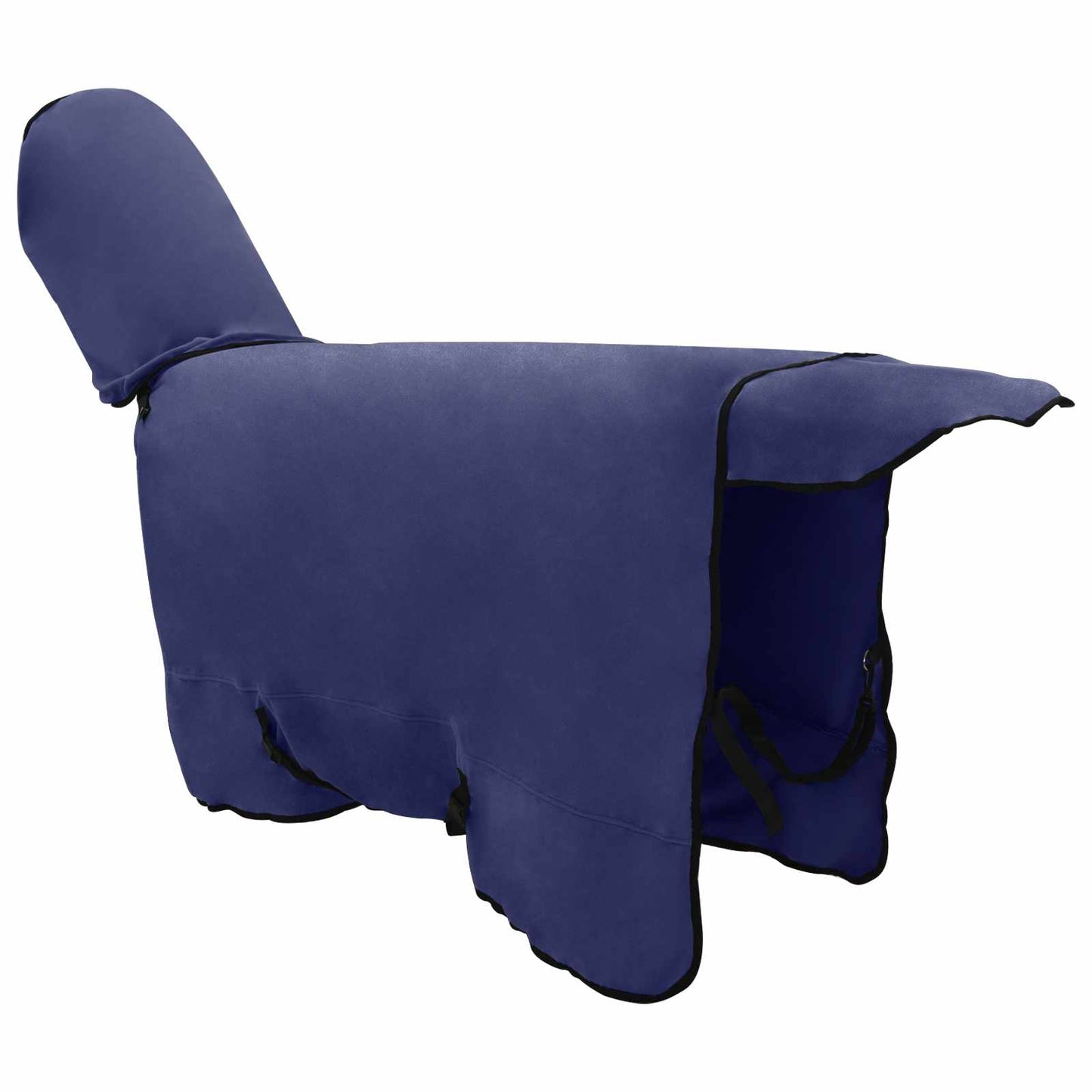 Pferdedecke Marineblau 125 cm Polyester-Fleece