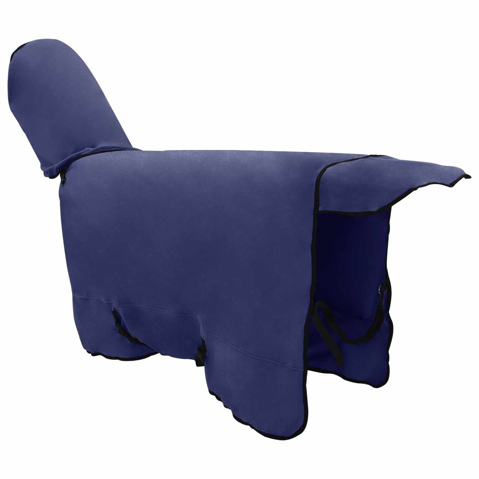 Pferdedecke Marineblau 145 cm Polyester-Fleece