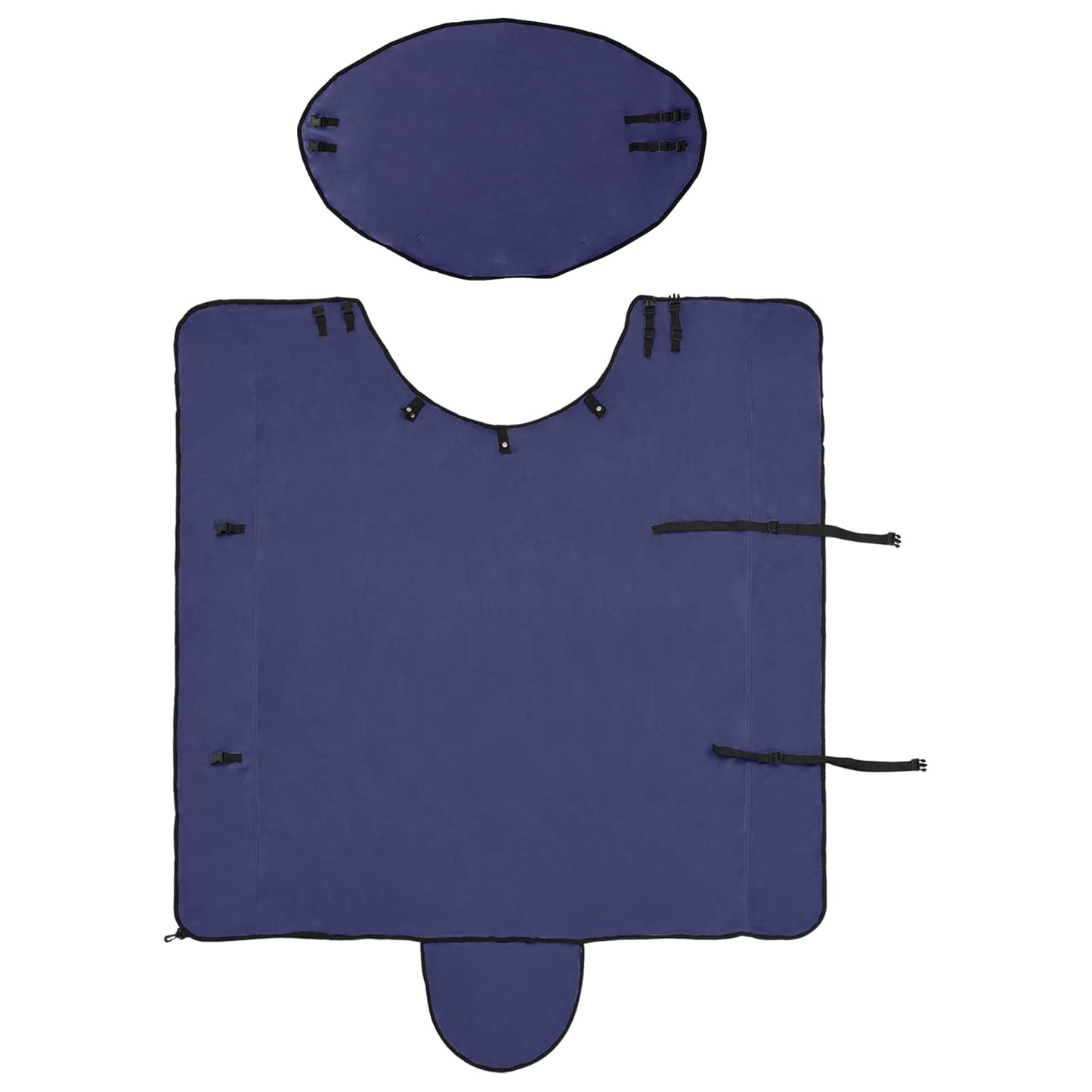 Pferdedecke Marineblau 145 cm Polyester-Fleece