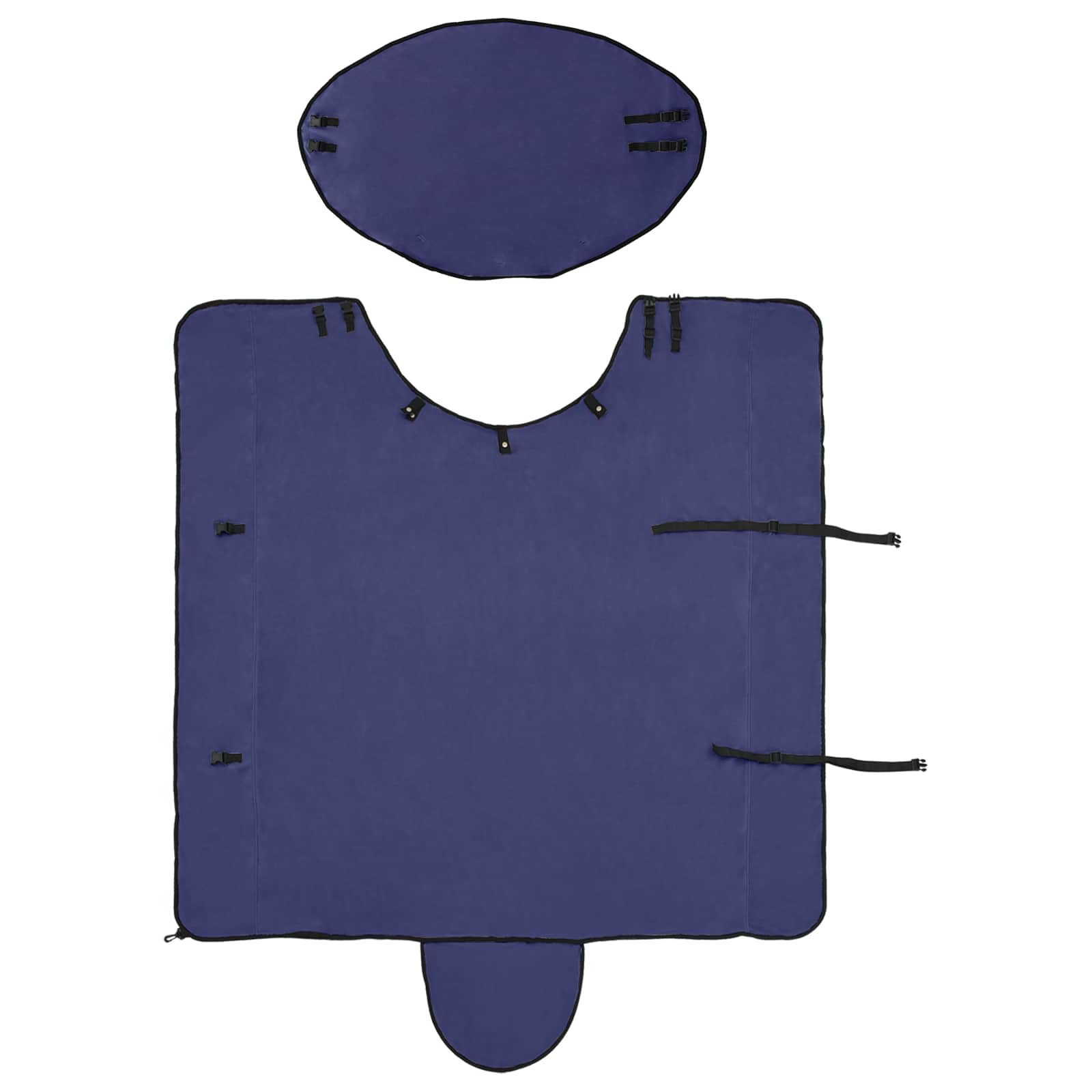 Pferdedecke Marineblau 155 cm Polyester-Fleece