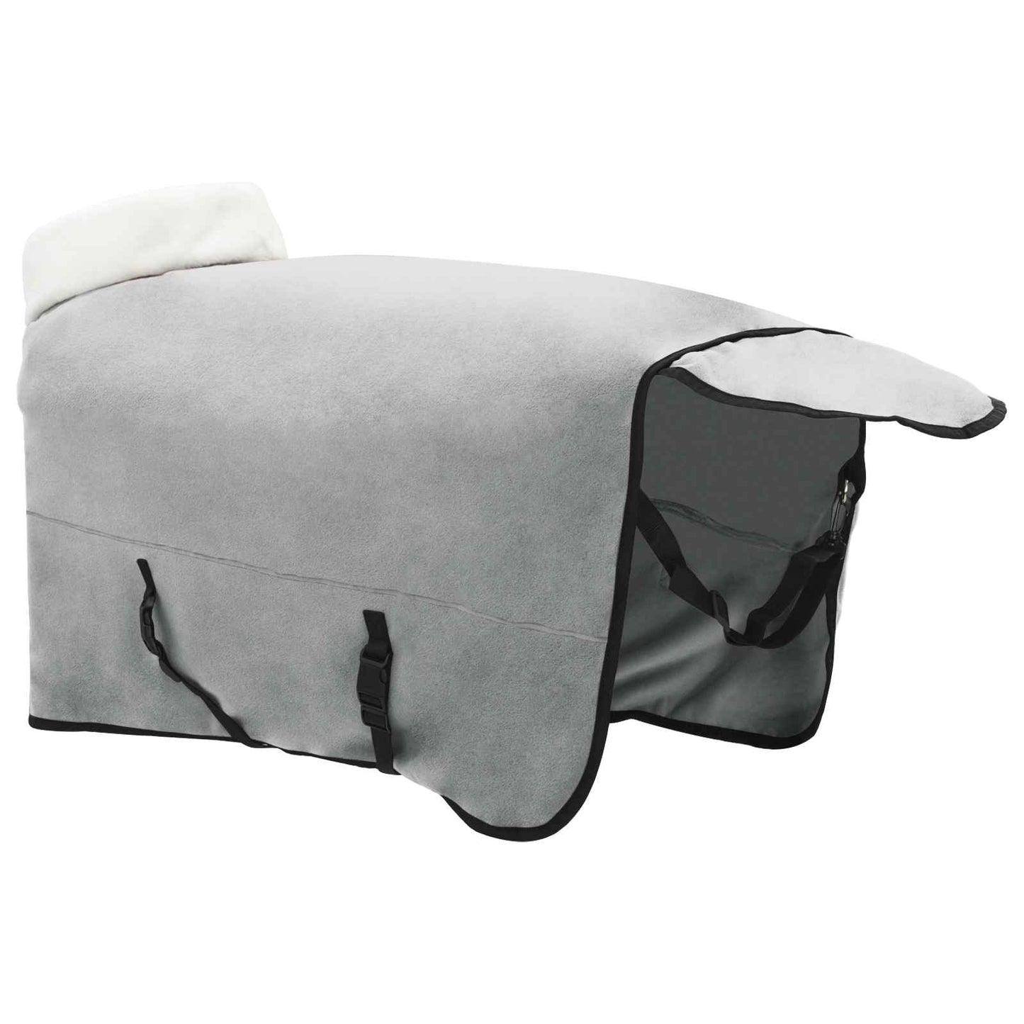 Pferdedecke Vollständiges Hellgrau 135 cm Polarfleece