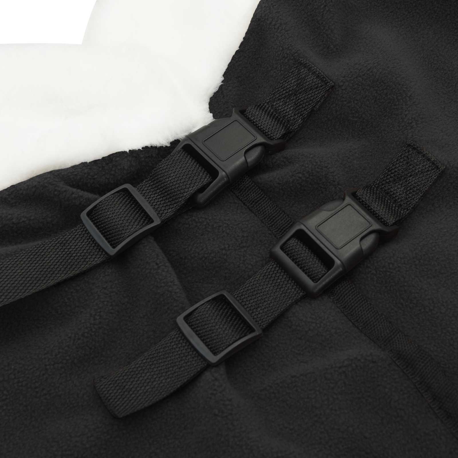 Pferdedecke Schwarz 145 cm Polarfleece