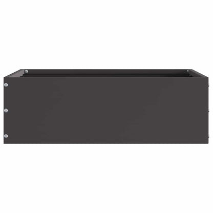 Rasenkante 40 x 40 x 13 cm Stahl Schwarz