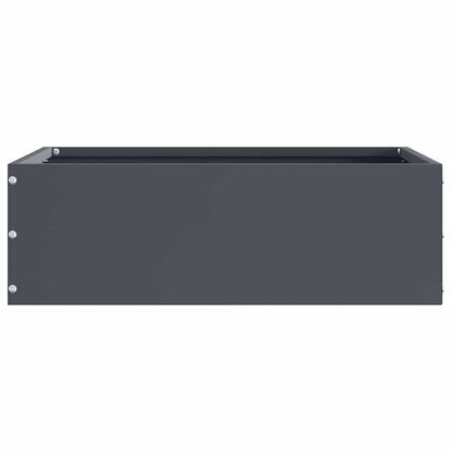 Rasenkante 40 x 40 x 13 cm Stahl Anthrazit